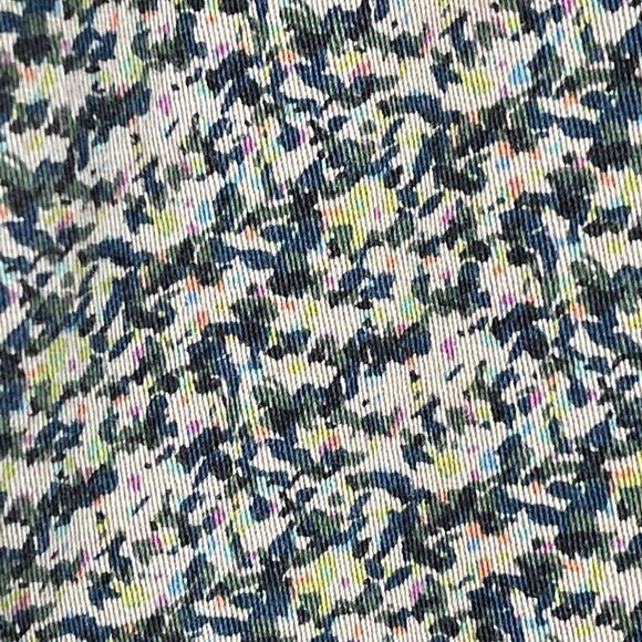 Cabi Jeans Size 4 Skinny Stretch Ditsy Olive Green Printed Denim Pants Casual - Picture 8 of 12